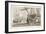 French Warships at Anchor-Morel-Framed Art Print