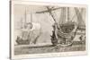 French Warships at Anchor-Morel-Stretched Canvas