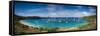 French West Indies, St-Barthelemy. Colombier, Anse de Colombier bay and beach-Walter Bibikow-Framed Stretched Canvas