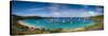 French West Indies, St-Barthelemy. Colombier, Anse de Colombier bay and beach-Walter Bibikow-Stretched Canvas