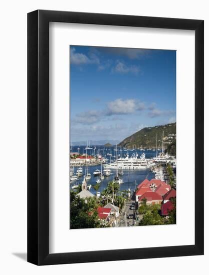 French West Indies, St-Barthelemy. Gustavia Harbor-Walter Bibikow-Framed Photographic Print