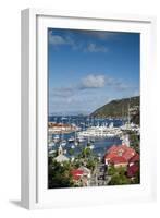 French West Indies, St-Barthelemy. Gustavia Harbor-Walter Bibikow-Framed Photographic Print