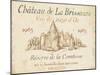 French Wine Label I Cream-Daphne Brissonnet-Mounted Art Print
