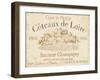 French Wine Label II Cream-Daphne Brissonnet-Framed Art Print