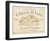 French Wine Label II Cream-Daphne Brissonnet-Framed Art Print