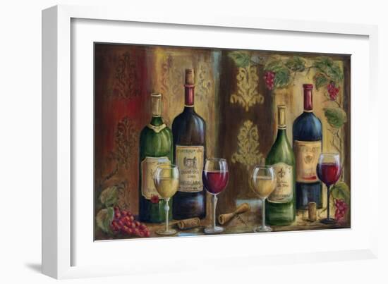 French Wine Tasting-Marilyn Dunlap-Framed Art Print