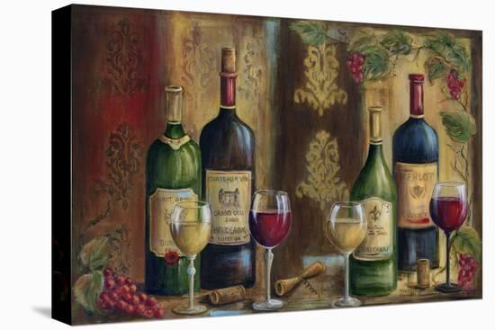 French Wine Tasting-Marilyn Dunlap-Stretched Canvas