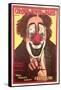 French Winter Circus, Clown-null-Framed Stretched Canvas