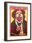 French Winter Circus, Clown-null-Framed Art Print