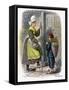 French Woman and Child Selling Fruit, 1809-W Dickes-Framed Stretched Canvas