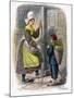 French Woman and Child Selling Fruit, 1809-W Dickes-Mounted Giclee Print