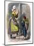 French Woman and Child Selling Fruit, 1809-W Dickes-Mounted Giclee Print