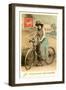 French Woman with Bicycle-null-Framed Art Print