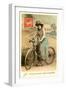 French Woman with Bicycle-null-Framed Art Print