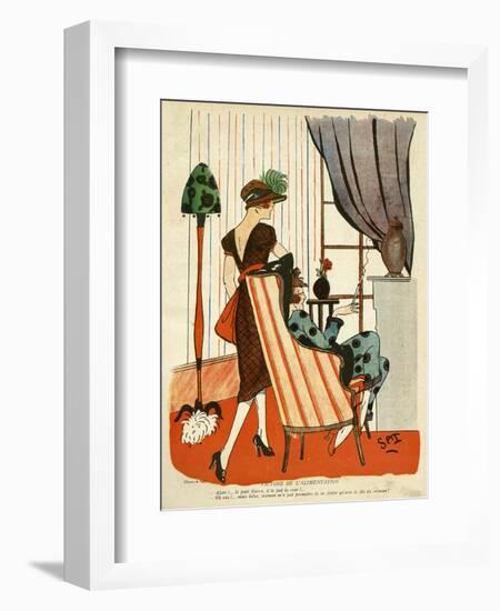 French Women 1919-null-Framed Art Print