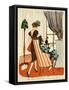 French Women 1919-null-Framed Stretched Canvas