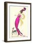 French Women's Art Deco Fashion, Dog-Found Image Press-Framed Giclee Print