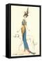 French Women's Art Deco Fashion, Greyhound-Found Image Press-Framed Stretched Canvas