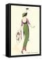 French Women's Art Deco Fashion-Found Image Press-Framed Stretched Canvas