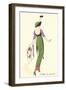 French Women's Art Deco Fashion-Found Image Press-Framed Giclee Print