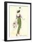 French Women's Art Deco Fashion-Found Image Press-Framed Giclee Print