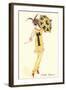 French Women's Art Deco Fashion-Found Image Press-Framed Giclee Print