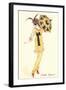 French Women's Art Deco Fashion-Found Image Press-Framed Giclee Print