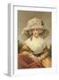 French Women's Fashion, Big Hat-Found Image Press-Framed Giclee Print