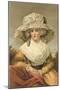 French Women's Fashion, Big Hat-Found Image Press-Mounted Giclee Print