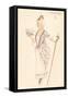 French Women's Fashion, Meissen-Found Image Press-Framed Stretched Canvas