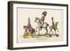 French Wooden Toy Soldiers on Their Horses Which Have Wheels-null-Framed Art Print