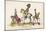 French Wooden Toy Soldiers on Their Horses Which Have Wheels-null-Mounted Art Print