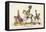 French Wooden Toy Soldiers on Their Horses Which Have Wheels-null-Framed Stretched Canvas