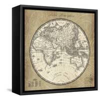 French World Map II-Sue Schlabach-Framed Stretched Canvas