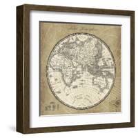 French World Map II-Sue Schlabach-Framed Art Print