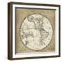 French World Map III-Sue Schlabach-Framed Premium Giclee Print