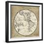 French World Map III-Sue Schlabach-Framed Premium Giclee Print