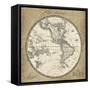 French World Map III-Sue Schlabach-Framed Stretched Canvas