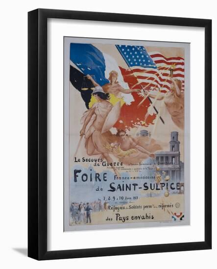 French World War One Poster-null-Framed Giclee Print