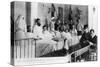 French Wounded, Auxiliary Hospital, Paris, France, World War I, 1914-1918-null-Stretched Canvas