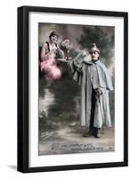 French WWI Postcard, 1914-1918-null-Framed Giclee Print