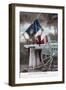 French WWI Postcard, 1914-1918-null-Framed Giclee Print