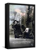 French WWI Postcard, 1914-1918-null-Framed Stretched Canvas