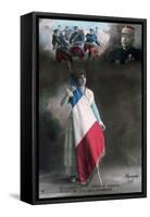 French WWI Postcard, 1914-1918-null-Framed Stretched Canvas