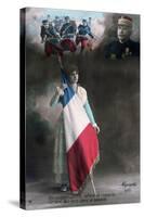 French WWI Postcard, 1914-1918-null-Stretched Canvas