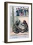 French Zoological Postcard, 19th Century-null-Framed Premium Giclee Print