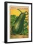French Zucchini Seed Packet-null-Framed Art Print