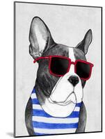 Frenchie Summer Style-Barruf-Mounted Art Print