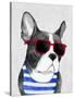 Frenchie Summer Style-Barruf-Stretched Canvas