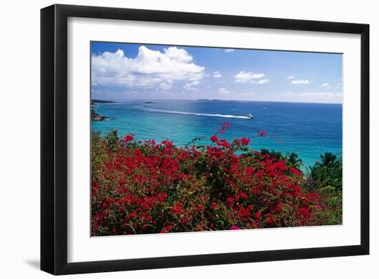 Frenchmans Bay Panorama St Thomas USVI-George Oze-Framed Photographic Print